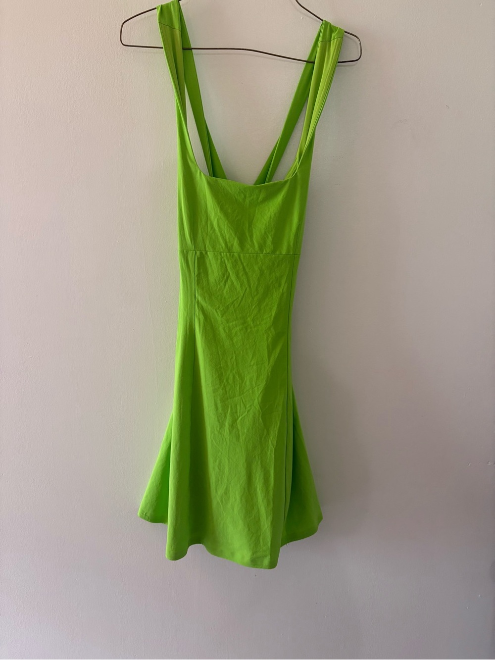 Brand new with tags! Women’s Lime Green Sleeveless Fit-and-Flare athletic Dress